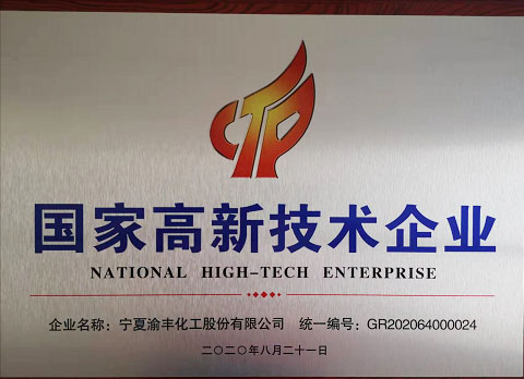 國(guó)家高新技術(shù)企業(yè)（2020）